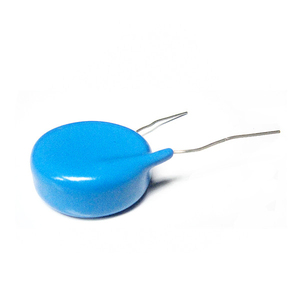 30KV 1000PF Tension's blue color ceramics capacitors with 2 leads Silver - Product Image 1
