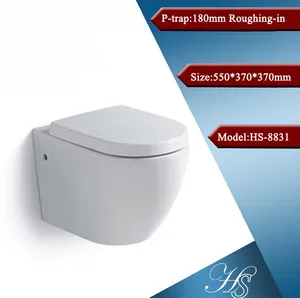 HS-6101 havza tuvalet lavabo geri wc duvar tuvalet/banyo ve tuvalet