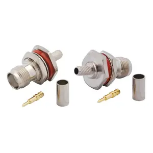 Conector de crimpagem, conector fêmea de montagem por cabo RP-TNC LMR-240 KSR-240