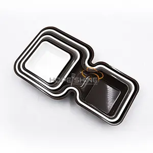 Wholesale Food Grade Square Food Serving Tray Plastic Candy Stackable Trays