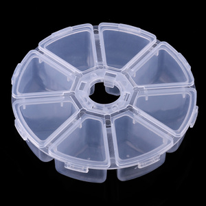 Hengjia clear Plastic Fishing Storage <strong>Tackle</strong> <strong>Box</strong> with Dividers - Product Image 2