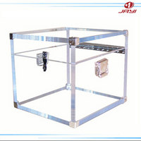 Coffre décoratif pour salon, personnalisé directement en usine, coffre en acrylique transparent