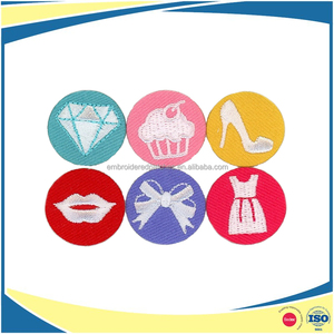 1 "En Gros Mignon Patchs Brodés Autocollant Tai Chi Mouth Poker Ace Eye Broderie Designs - Product Image 6