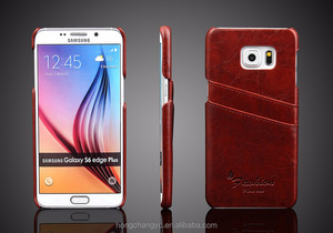 Luxury Real Véritable Carte En Cuir Slots Quatrième <span class=keywords><strong>de</strong></span> Couverture <span class=keywords><strong>téléphone</strong></span> cas pour <span class=keywords><strong>samsung</strong></span> <span class=keywords><strong>galaxy</strong></span> <span class=keywords><strong>s6</strong></span> bord - Product Image 5