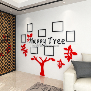 2020 Best-seller en gros miroir famille cadre photo <span class=keywords><strong>arbre</strong></span> décoration de la maison autocollants stickers muraux - Product Image 4