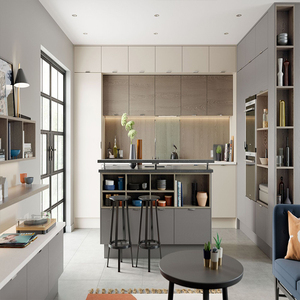 Hàng Châu <span class=keywords><strong>VERMONT</strong></span> 2021 Thiết Kế Hiện Đại Màu Xanh Hải Quân MDF Shaker Tủ Bếp Được Sử Dụng Trong Tủ Bếp - Product Image 5
