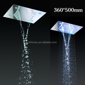 Cacher Pluie Douche Plafond Monté Cascade Précipitations Tête De Douche Haut Débit Thermostatique Grand LED Douche Ensemble - Product Image 6