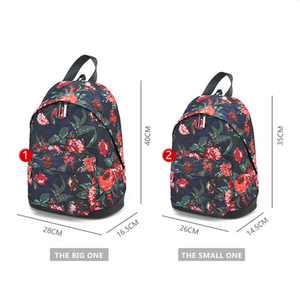 Biểu Tượng Tùy Chỉnh Hot Bán Hoa In Thời Trang Dây Kéo Cao Đóng Cửa Trường Cô Gái Polyester Lót Trường Túi Ba Lô - Product Image 5