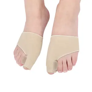アマゾンホットセラー整形外科用足の親指ストレートナー外反母趾スリーブ、外反母趾用シリコンジェルパッド付き