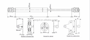 Resorte de Gas para Puerta de Armario de Cocina con Mecanismo de Elevación - Product Image 5
