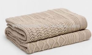 Coperta in Maglia a Trecce 100% Cotone <span class=keywords><strong>Magic</strong></span> Green per Giovani - Product Image 4