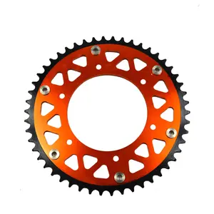 supermoto motorcycle fits 50t anodized rear sprockets for EXC/SXF for KTM