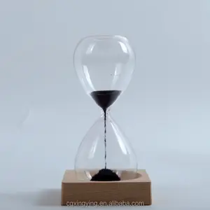 磁性沙时钟有趣的磁铁小时玻璃