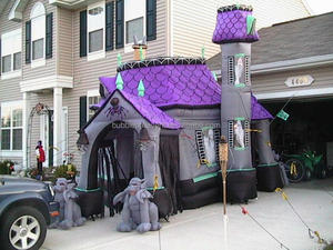 ליל כל הקדושים Haunted <span class=keywords><strong>Castle</strong></span> שומרי סף מתנפח, haunted <span class=keywords><strong>castle</strong></span> מתנפח למכירה - Product Image 2