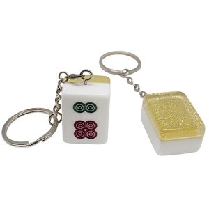 Tùy Chỉnh Nhựa <span class=keywords><strong>Mini</strong></span> Mahjong <span class=keywords><strong>Keychain</strong></span> Sáng Tạo Đáng Yêu Đẹp Tassel <span class=keywords><strong>Keychain</strong></span> - Product Image 5