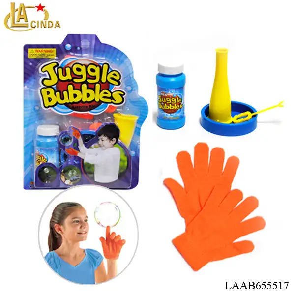 Burbuja que rebota mágica con guantes, no se rompe, juguetes de agua con burbujas