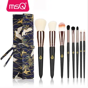 MSQ 8Pcs nuevo estilo cosméticos cepillo Rosa oro cepillo al por mayor