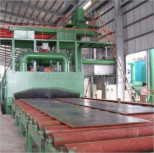 Q69 श्रृंखला स्टील प्लेट शॉट नष्ट मशीन Pretreatment की लाइन - Product Image 3