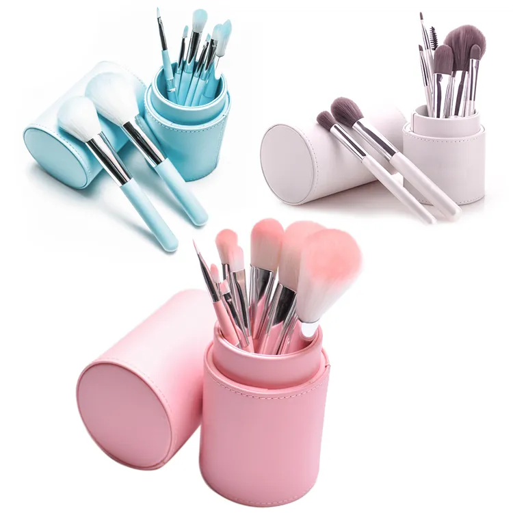 8pcs kit escova cosmética pincel de maquiagem definir 3 cor selecione personalizar private label pincel