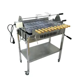 BBQ del carbone di legna cipro brasile souvla rotator girarrosto grill con motore elettrico