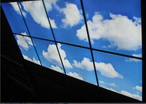 Tùy chỉnh màu xanh bầu trời đám mây <span class=keywords><strong>LED</strong></span> bảng điều chỉnh ánh sáng 595*595 mét <span class=keywords><strong>LED</strong></span> ánh sáng Trần Bảng điều chỉnh 40 Wát - Product Image 2