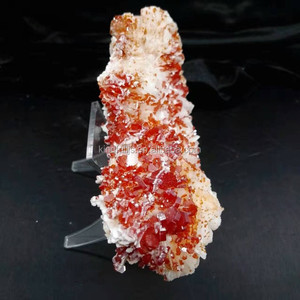 ตัวอย่างแร่ <span class=keywords><strong>Drusy</strong></span> Vanadinite หินพลอยดินธรรมชาติคริสตัลดรูซี่ดิบสําหรับสะสม - Product Image 4