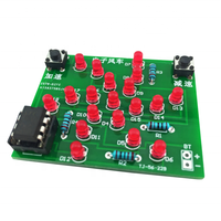 Kit électronique DIY Taidacent : Moulin à vent lumineux avec circuit électronique clignotant, production de MCU, lumière rotative, kits de construction électronique
