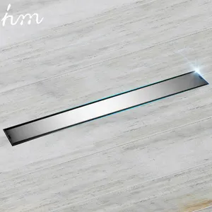 Best selling quality 304 SUS anti-odour modern drain tile insert hidden rectangle floor drain