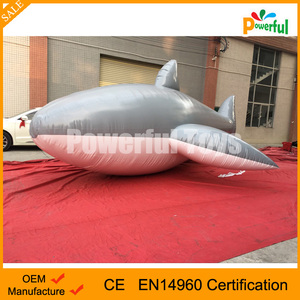 Accesorios para Películas, Tiburón Inflable Realista, Globo <span class=keywords><strong>de</strong></span> Pez <span class=keywords><strong>Ballena</strong></span> Inflable Gris Oscuro - Product Image 5