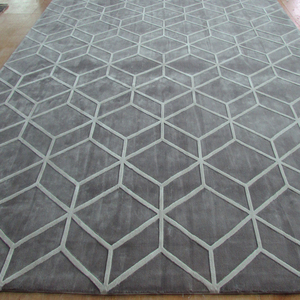 Multi-Cut Mucchio Viscosa Di Bambù Geometrica <span class=keywords><strong>Tappeto</strong></span> <span class=keywords><strong>Tappeto</strong></span> - Product Image 2