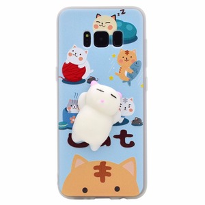 Cassa molle sveglia del telefono del fumetto 3D del fumetto 3D Custodia squishy animale animale del silicone per la galassia s8 - Product Image 4
