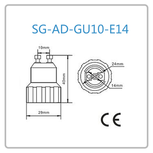 Nouveau design G9 à <span class=keywords><strong>GU10</strong></span> <span class=keywords><strong>E14</strong></span> lampe titulaire <span class=keywords><strong>adaptateur</strong></span> ac <span class=keywords><strong>adaptateur</strong></span> - Product Image 2
