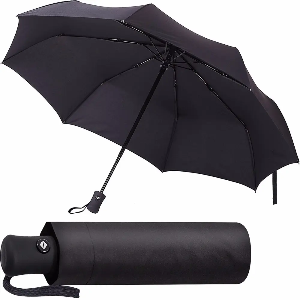 2018 New Invention 21インチ * 8 18k Led Lamp 3 Fold Umbrella With Auto Open And Close