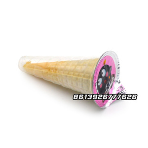 Halal Delicious BIg Crispy Oat <strong>Chocolate</strong> Ice Cream <strong>Cone</strong> With <strong>Chocolate</strong> Cup - Product Image 4