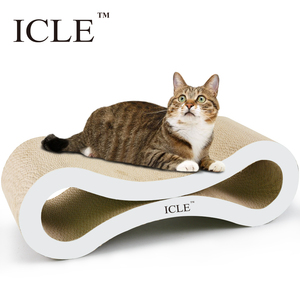 Penjual terbaik karton bergelombang kucing <span class=keywords><strong>Scratcher</strong></span> <span class=keywords><strong>Lounge</strong></span> Ultimate Superior Paper-IC-0095-White kualitas tinggi - Product Image 1