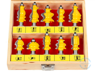 Kits012 10 Bit Architectural Moulage Routeur Bit Set - 1/2 "Shank Line Knife Woodworking Cutter Tenon Cutter pour le travail du bois