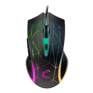 E-sport torneio avago 3050 arco-íris rgb, mouse de jogo com rgb led