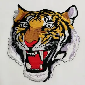 Patchs tête de tigre haute qualité, pour bricolage, appliquer, Super haute qualité, broderie pour veste, dessins personnalisés