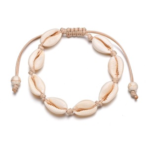 Handmade Natural Seashell Knit <strong>Bracelet</strong> Simple <strong>Shell</strong> Fashion Charm <strong>Bracelets</strong> for Women Beach Jewelry (KB8173) - Product Image 4
