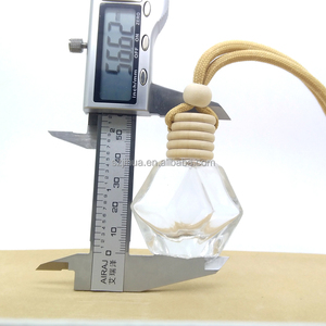 Wholesale 100pcs High Quality 10ml Hanging Glass Air Freshener Car Perfume Bottles with Roll on Screen Printed <strong>Refillable</strong> - Product Image 5