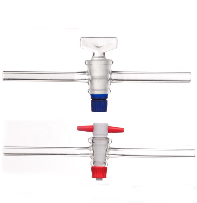 Лабораторный запорный кран с прямым отверстием PTFE