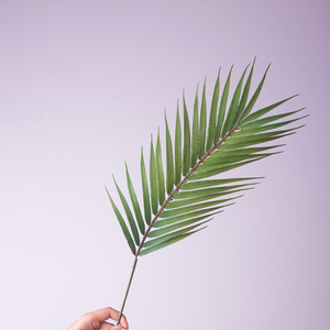 Haute qualité <span class=keywords><strong>grand</strong></span> artificielle feuille de palmier vert plantes décoration décoration de la maison bureau - Product Image 2