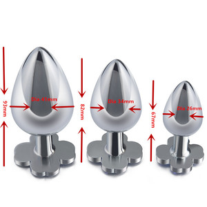 Lobo negro SM nuevo estilo sexo Venta caliente mujeres sexo juguetes metal silicona anal plug - Product Image 3