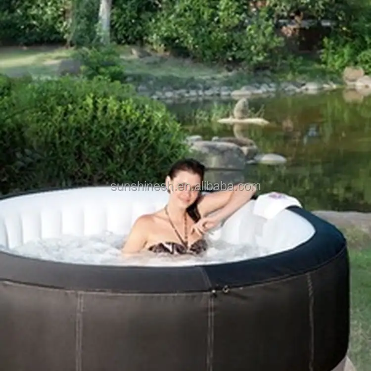 Hot sale high quality portable outdoor inflatable tub spa pool product inflatable hot tub step nano micro bubble spa