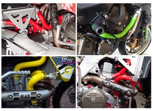 สีแดงสำหรับไทรอัมพ์ <span class=keywords><strong>800</strong></span> ไทเกอร์ XR <span class=keywords><strong>XC</strong></span> 2011-2015 ชุดท่อท่อหม้อน้ำซิลิโคน - Product Image 6