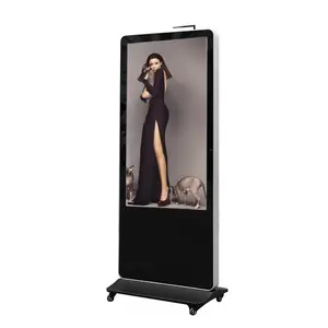 China Fabriek 65 "Floor Stand Touch Screen Advisering Speler Digital Signage En Display Adve