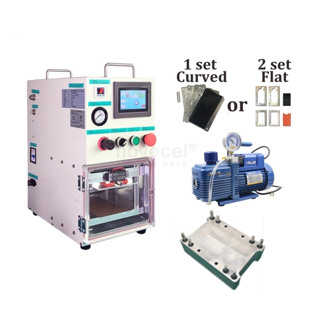 Вакуумная ламинирующая машина BM01 OCA для ремонта экрана iPhone Edge с вакуумным насосом 4 л, совместимая с YMJ Mould