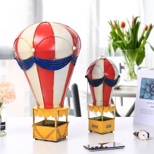 Vintage Ferro Metallo Artigianato Antico Metallo <span class=keywords><strong>di</strong></span> Arte Decorativa Hot Air Balloon Modello Prop Decorazione Del Mestiere Appeso Ornamento <span class=keywords><strong>Negozio</strong></span> - Product Image 4