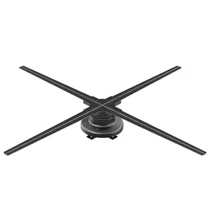 4 hoja HD holográfica pantalla 1920*1080 girando holograma Fan publicidad 3D proyector LED - Product Image 1