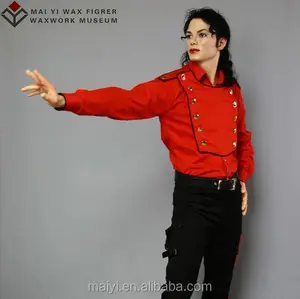 Ünlü lifesize silikon balmumu heykeli reçine heykeli Michael Jackson